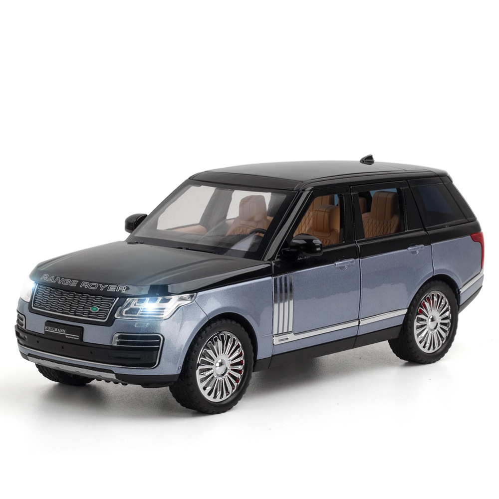 1:24 Scale Diecast Car Land Ranges Rovers SUV 금속 모델 (빛과 소리 포함) 차량용 합금 장난감 컬렉션 선물용